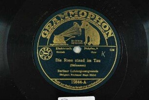Die Rose stand im Tau / (Schumann)
