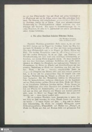 2. Die ersten Menschen betreten Witznitzer Boden