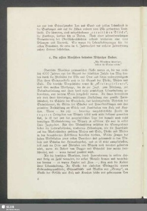 2. Die ersten Menschen betreten Witznitzer Boden