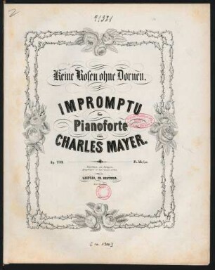 Keine Rosen ohne Dornen : Impromptu für Pianoforte ; op. 239