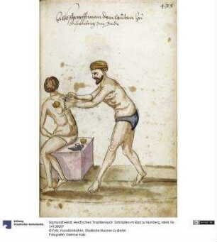 Heldt’sches Trachtenbuch: Schröpfen im Bad zu Nürnberg