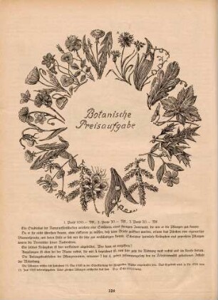 "Botanische Preisaufgabe"