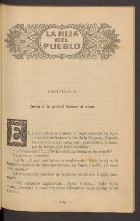 Capítulo X - Junto a la piedad florece el amor