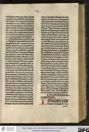 De sancto Johanne ante portam latinam.