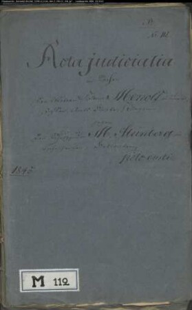 Menolf Nr. 8 zu Lüerdissen gegen Mendel Steinberg in Hohenhausen