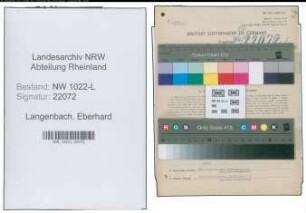 Entnazifizierung Eberhard Langenbach , geb. 08.07.1910 (Arzt)