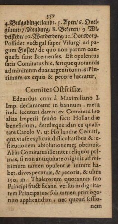Comites Ostfrisiae.