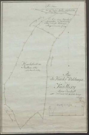 Plan über die herrschaftlichen Waldungen im Knielberg