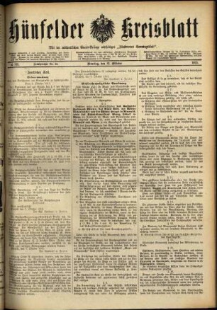 Ausgabe vom Dienstag, den 12. Oktober 1915.