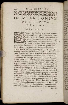In M. Antonium Philippica Decima. Oratio LII.