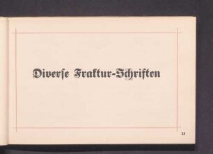 Diverse Fraktur-Schriften