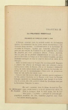 La Politique orientale