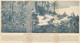 Angriff der deutschen Marinesoldaten auf die rebellischen Joß- und Hickoryneger in Kamerun