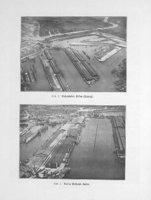 Abb. 2 Kuhwärder Häfen (Hapag). Abb. 3 Kaiser Wilhelm Hafen.