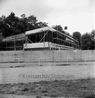 Travestadion: Richtfest des neuen Vereinsheimes