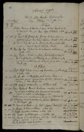 Aus Hhn. HofR. Meisters Bücherverstaigerung. Göttingen. d. 22 Febr. h. a.