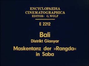 Bali, Distrikt Gianyar - Maskentanz der »Rangda« in Saba