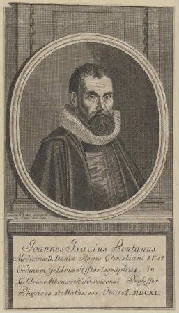 Bildnis des Joannes Isacius Pontanus