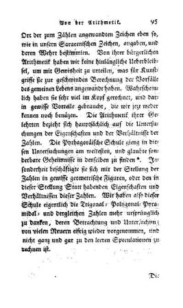 Zusaz, Notiz arithmetischer Bücher