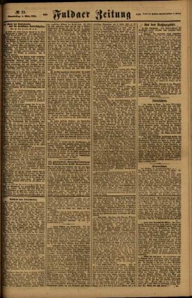 Zweite Ausgabe vom Donnerstag, den 04. März 1920.