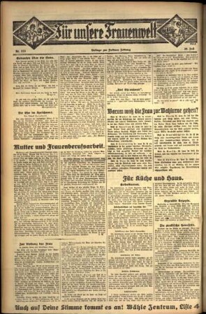 Zweite Ausgabe vom Samstag, den 30. Juli 1932.