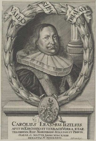 Bildnis des Carolus Erasmus Tezelius