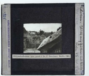 Blechen, Blick auf Gärten und Dächer (Berlin NG A I 319/5)