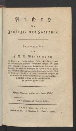 Ersten Bandes zweites und letztes Stück