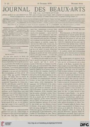 Nr. 23 (16 Décembre 1870)