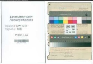 Entnazifizierung Leo Polzin , geb. 28.01.1891 (Beamter)