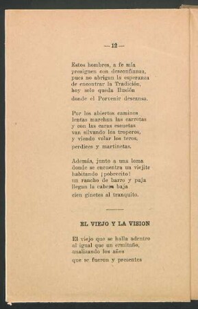 El viejo y la visión