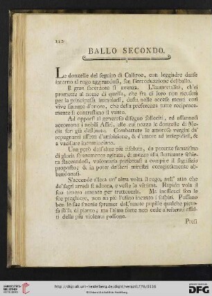 Ballo secondo