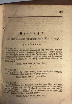 Paderbornsches Intelligenzblatt : für den Appellationsgerichts-Bezirk. 1832, 1832