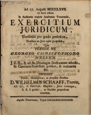 Exercitium iuridicum