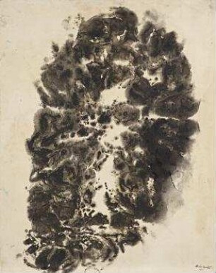 Große schwarze Blume