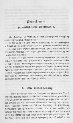 Bemerkungen zu vorstehenden Vorschlägen.