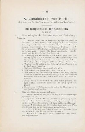 X. Canalisation von Berlin