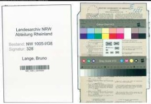 Entnazifizierung Bruno Lange , geb. 10.06.1906 (Postfacharbeiter)