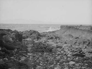 Insel Oshima : Blick von der Westküste auf den Pazifischen Ozean