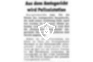 Aus dem Amtsgericht wird Polizeistation