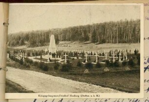 Foto des Kriegsgefangenenfriedhofes Heuberg (Postkarte)