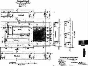 Bad Teinach: Empfangsgebäude Grabarbeiten Grundriss,Schnitte Fundament