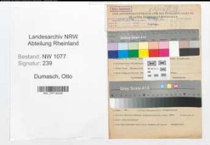 Entnazifizierung Otto Dumasch , geb. 04.02.1902 (Wachmann)