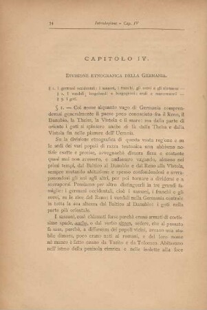 Capitolo IV. Divisione etnografica della Germania