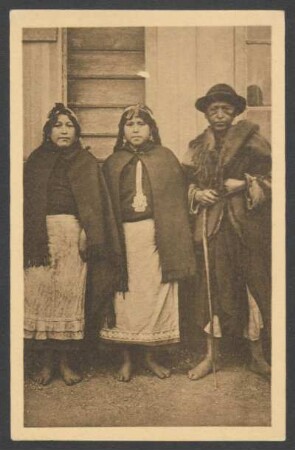 [Anthropologische Fotografien] Indianerstämme: Araukaner : Mapuche, Temuco (Chile)