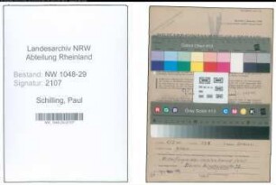Entnazifizierung Paul Schilling , geb. 08.12.1896 (Beamter)