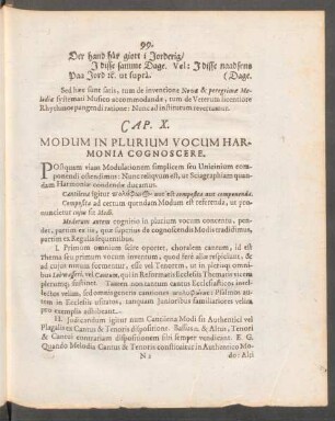 Cap. X. - Modum In Plurium Vocum Harmonia Cognoscere