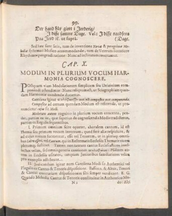 Cap. X. - Modum In Plurium Vocum Harmonia Cognoscere