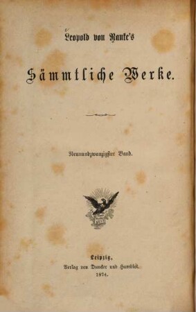 Leopold von Ranke's sämmtliche Werke. 29, Zwölf Bücher preußischer Geschichte ; 5