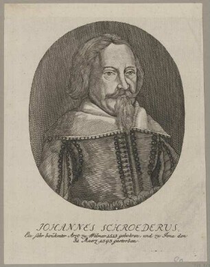 Bildnis des Johannes Schroederus